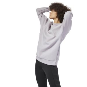 Reebok Training Supply Crew Sweatshirt Damen - Lavendel - DE 734-TMN